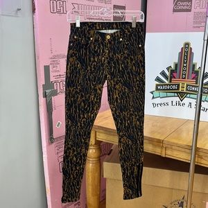 7FAM Leopard Skinny Jeans